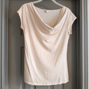 Calvin Klein Cream Cowl Neck Top